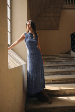 Seraphina Blue Aspen Midi Dress
