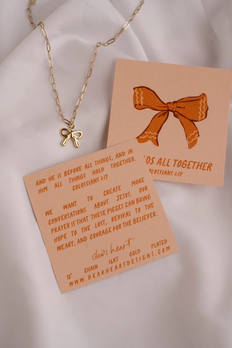 He Holds All Together Charm Necklace