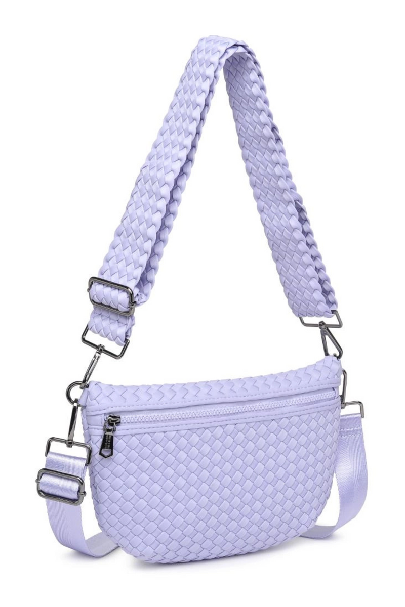 Ethereal Lilac Woven Neoprene Crossbody