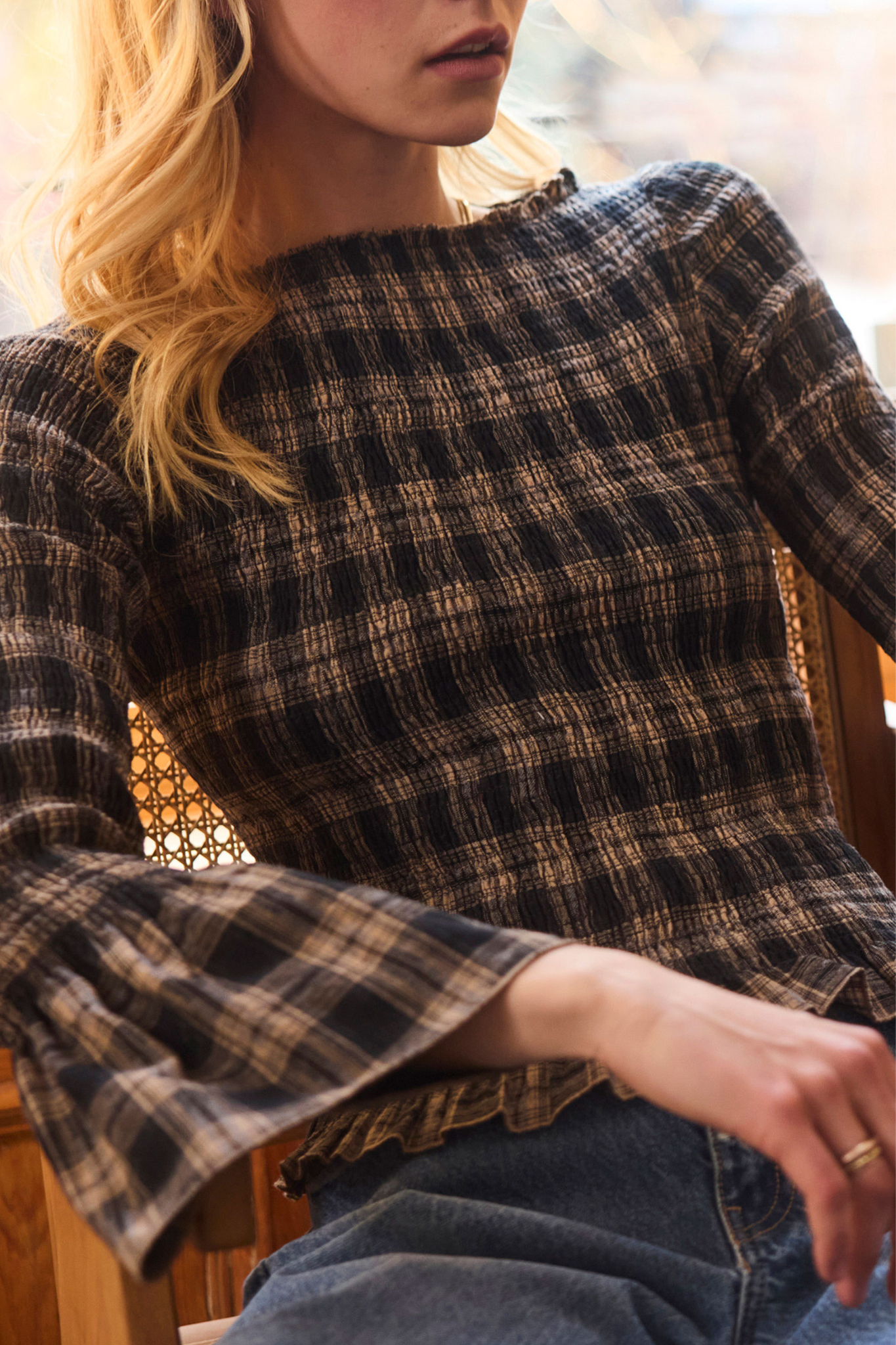 Tracy Check Top