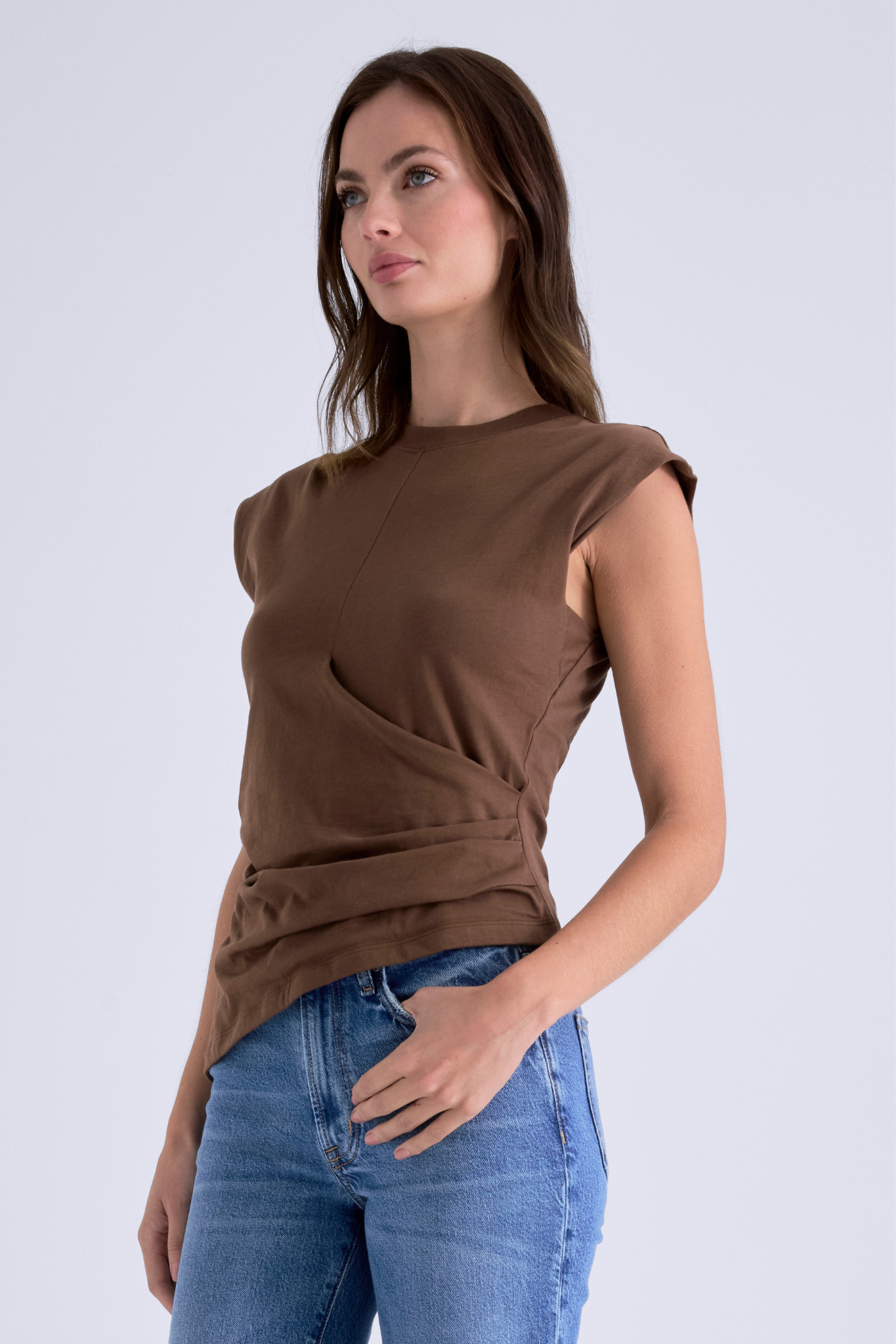 Nya Java Draped Tee