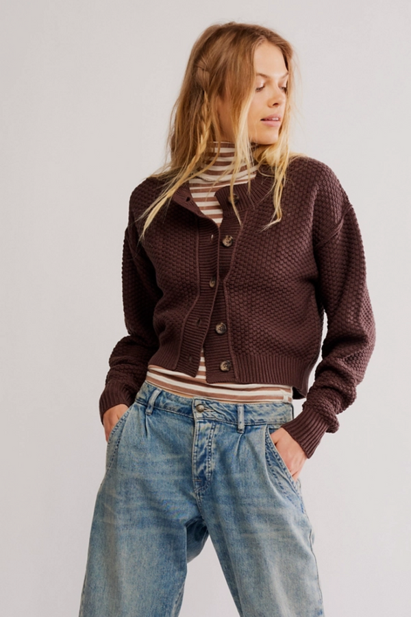 Lila Chocolate Cardi