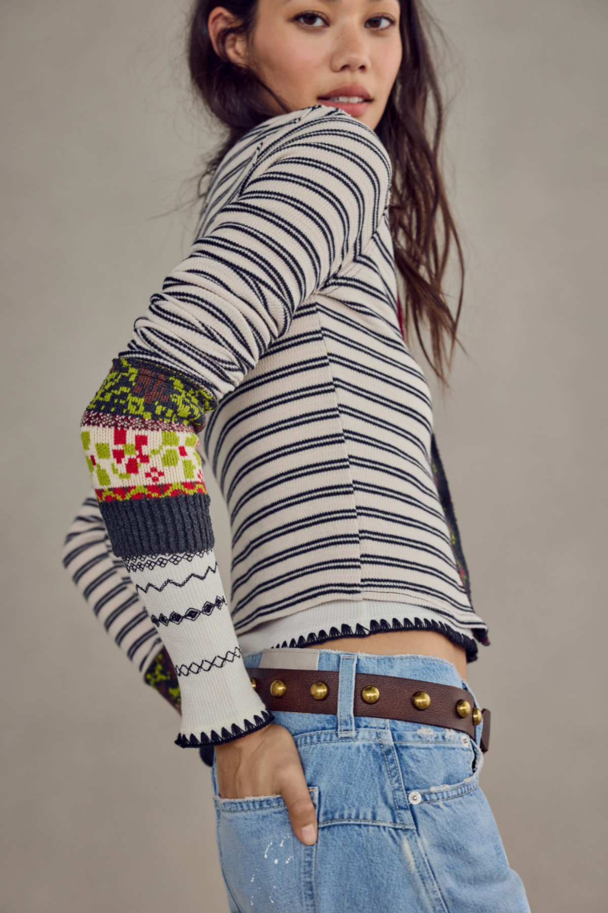 Noa Tea Striped Cardi