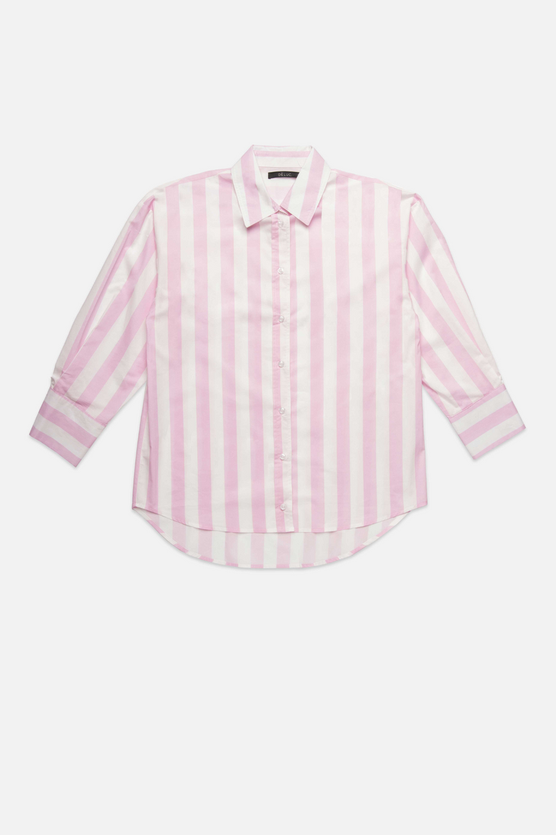 Vincenzo Pink Striped Top