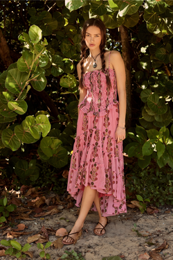 Alejandro Pink Midi Dress