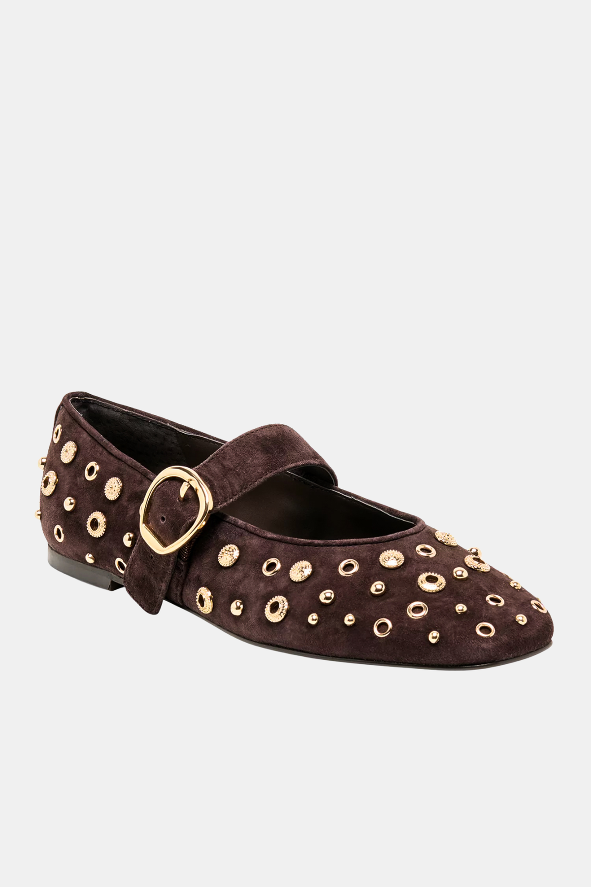 Mella Java Suede Stud Flat