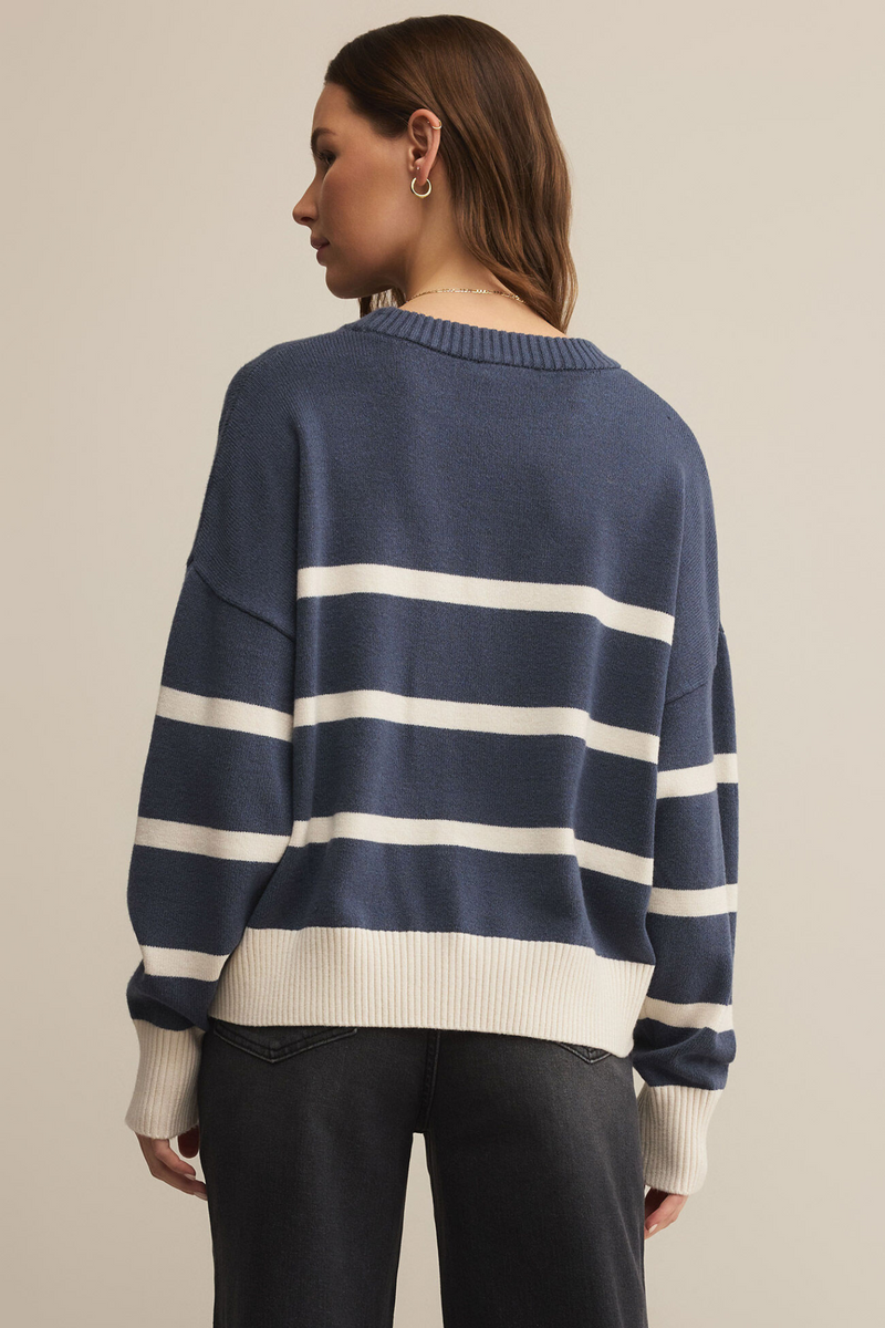 Jordane Storm Cloud Striped Sweater