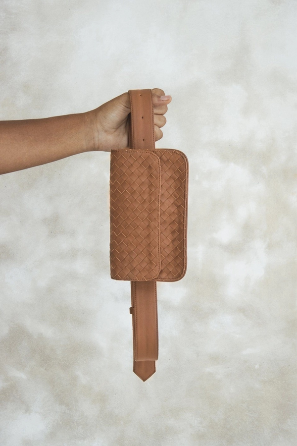 Ziggy Woven Bag - Tan