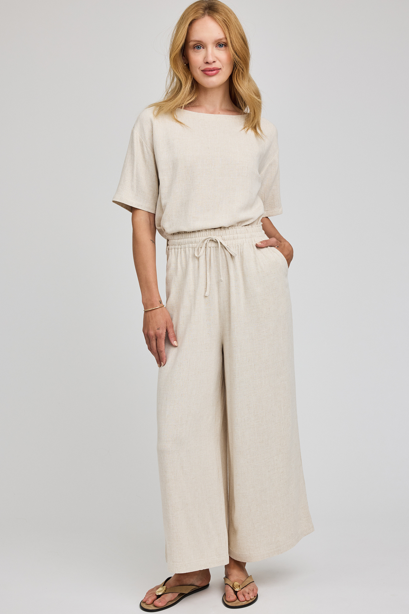 Gemini Linen Top