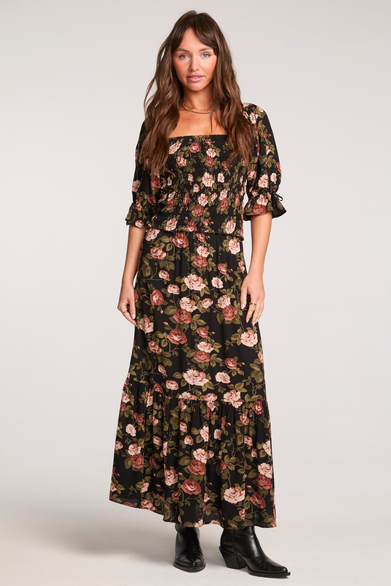 Maud Floral Midi Skirt