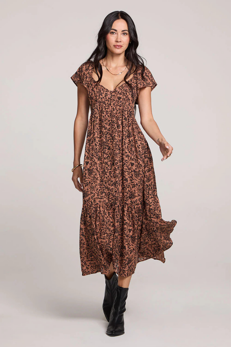 Sunraya Chestnut Maxi Dress