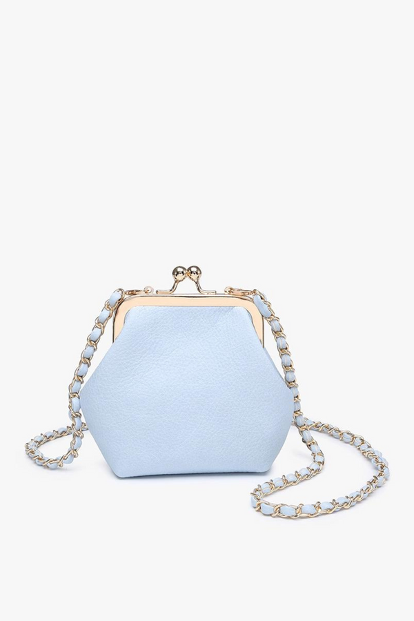 Cleo Baby Blue Coin Pouch Crossbody