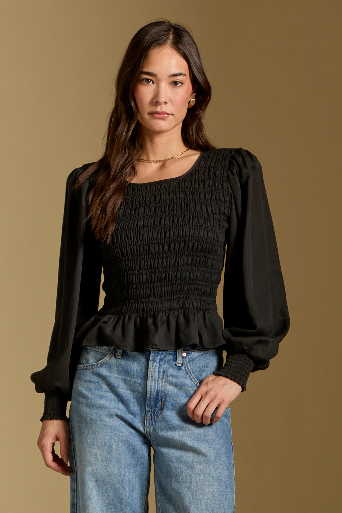 Briella Black Top