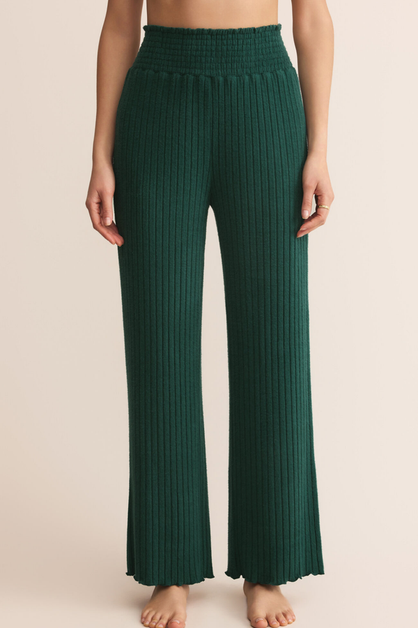 Dawn Mistletoe Smocked Rib Pant