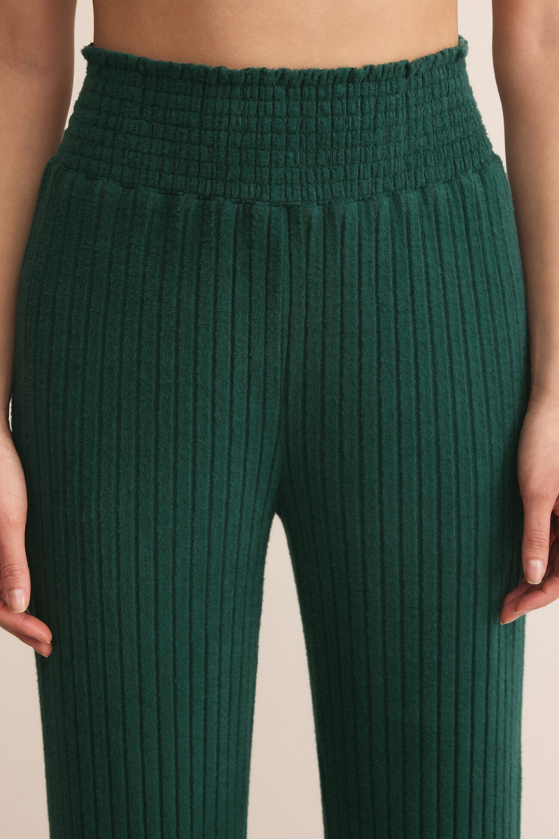 Dawn Mistletoe Smocked Rib Pant