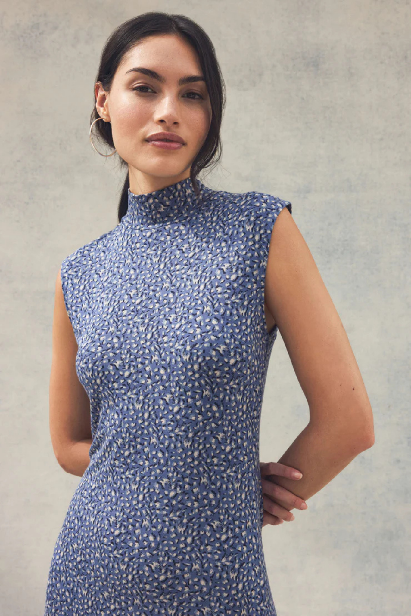 Seraphina Blue Aspen Midi Dress