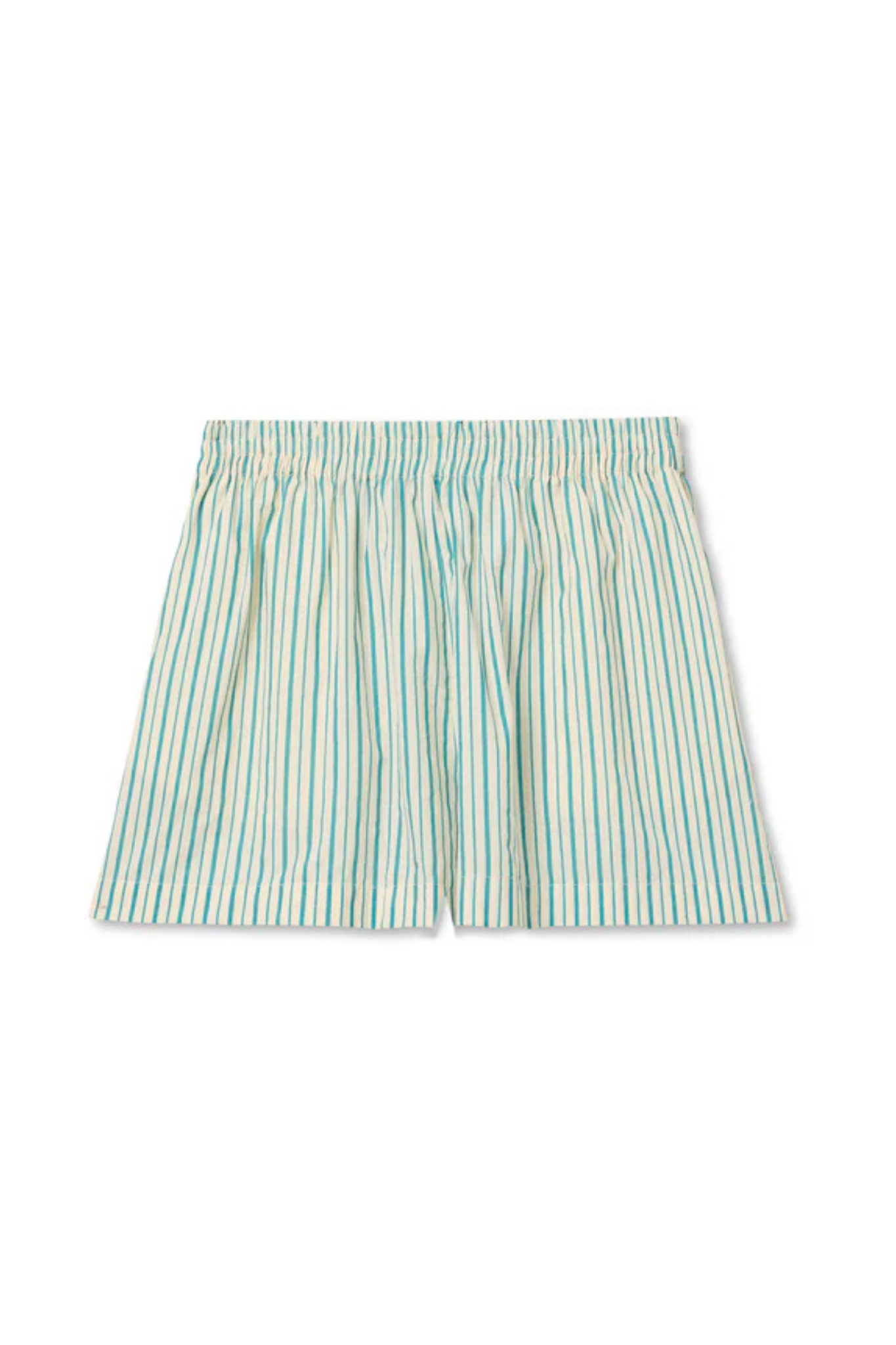 Julie Blue Stripe Poplin Short