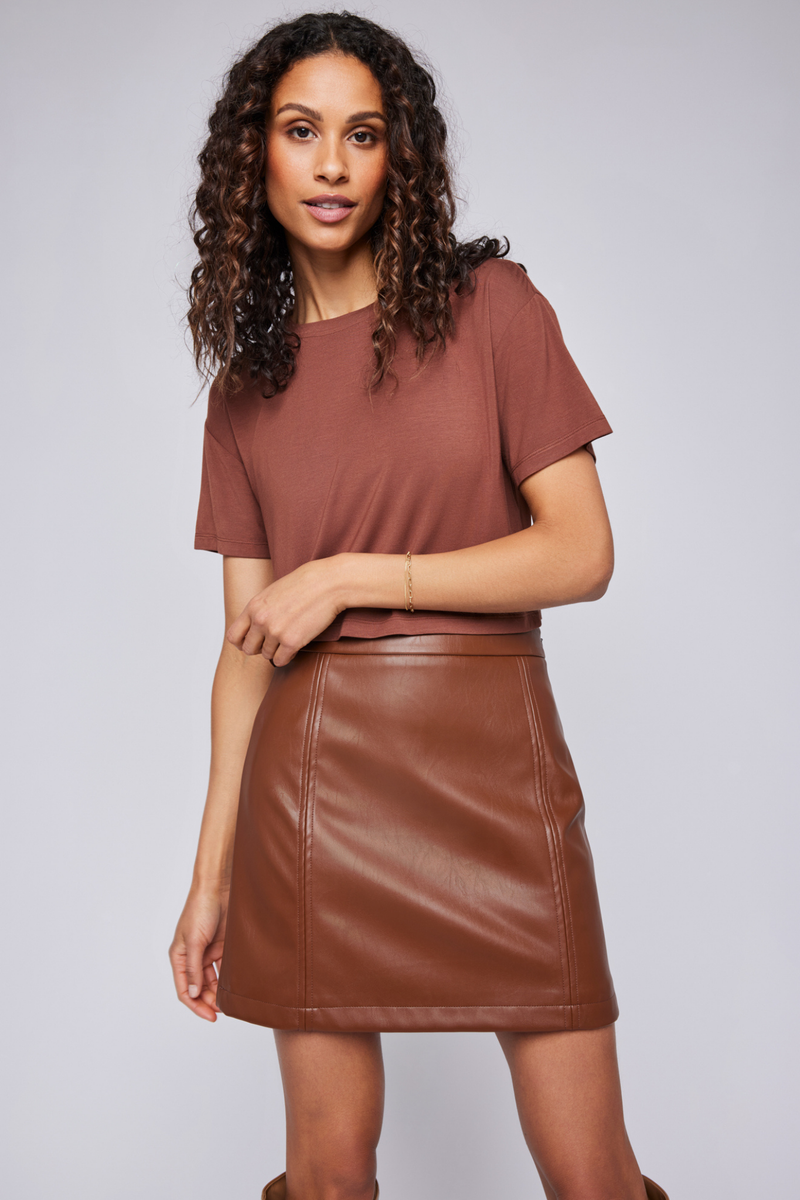 Chrissy Cognac Skirt