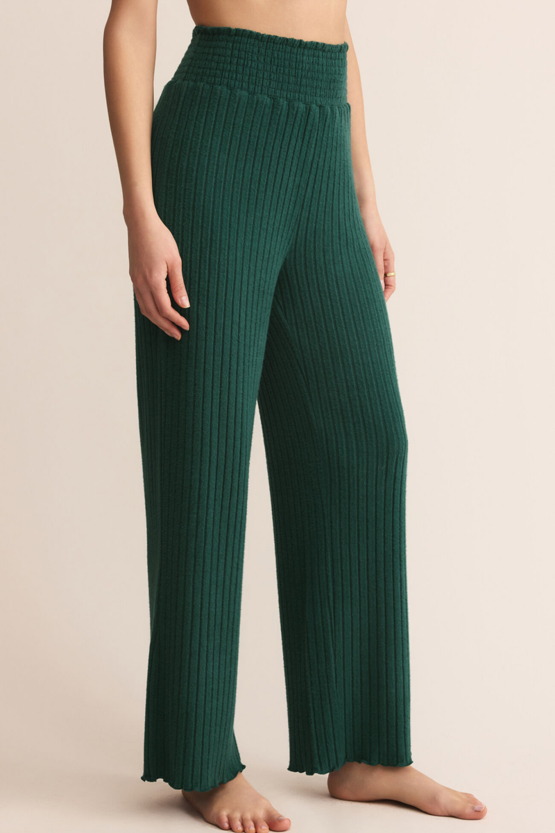 Dawn Mistletoe Smocked Rib Pant