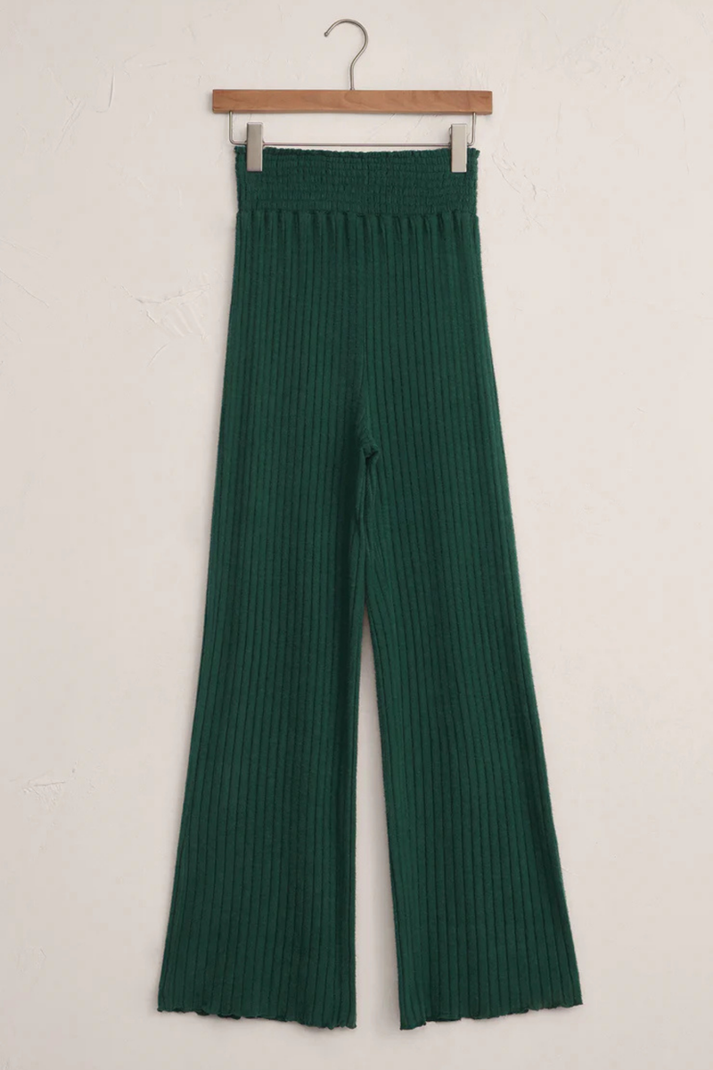 Dawn Mistletoe Smocked Rib Pant