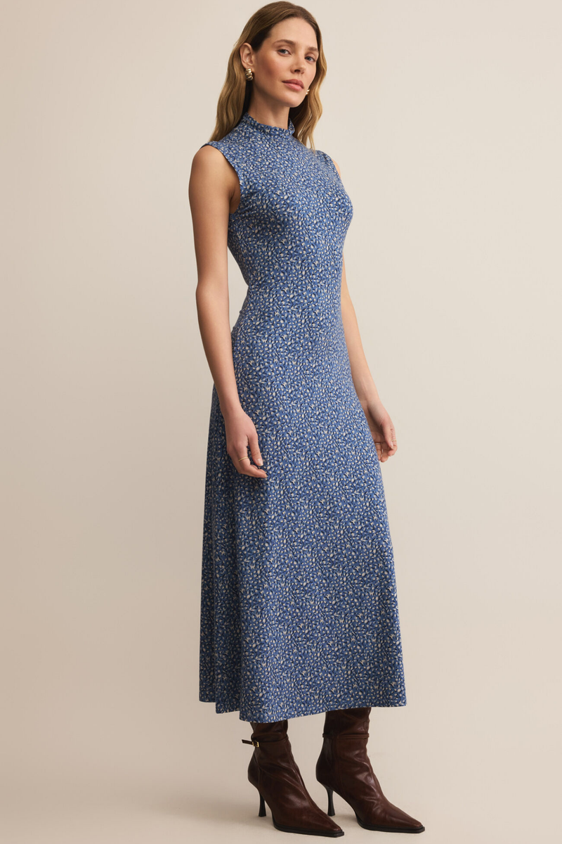 Seraphina Blue Aspen Midi Dress