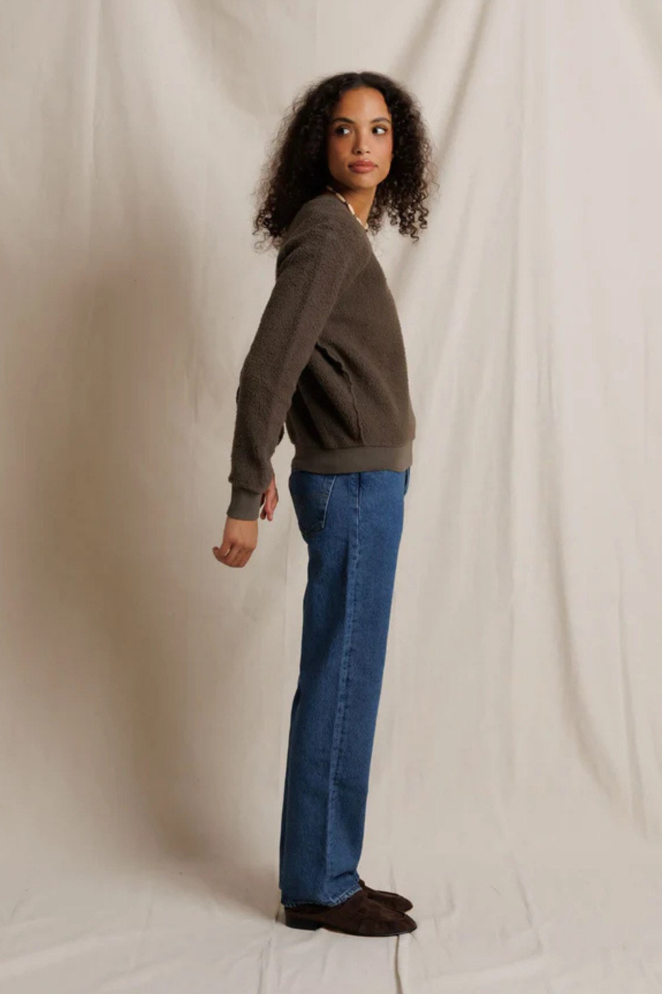 Ziggy Dark Olive Inside Out Pullover