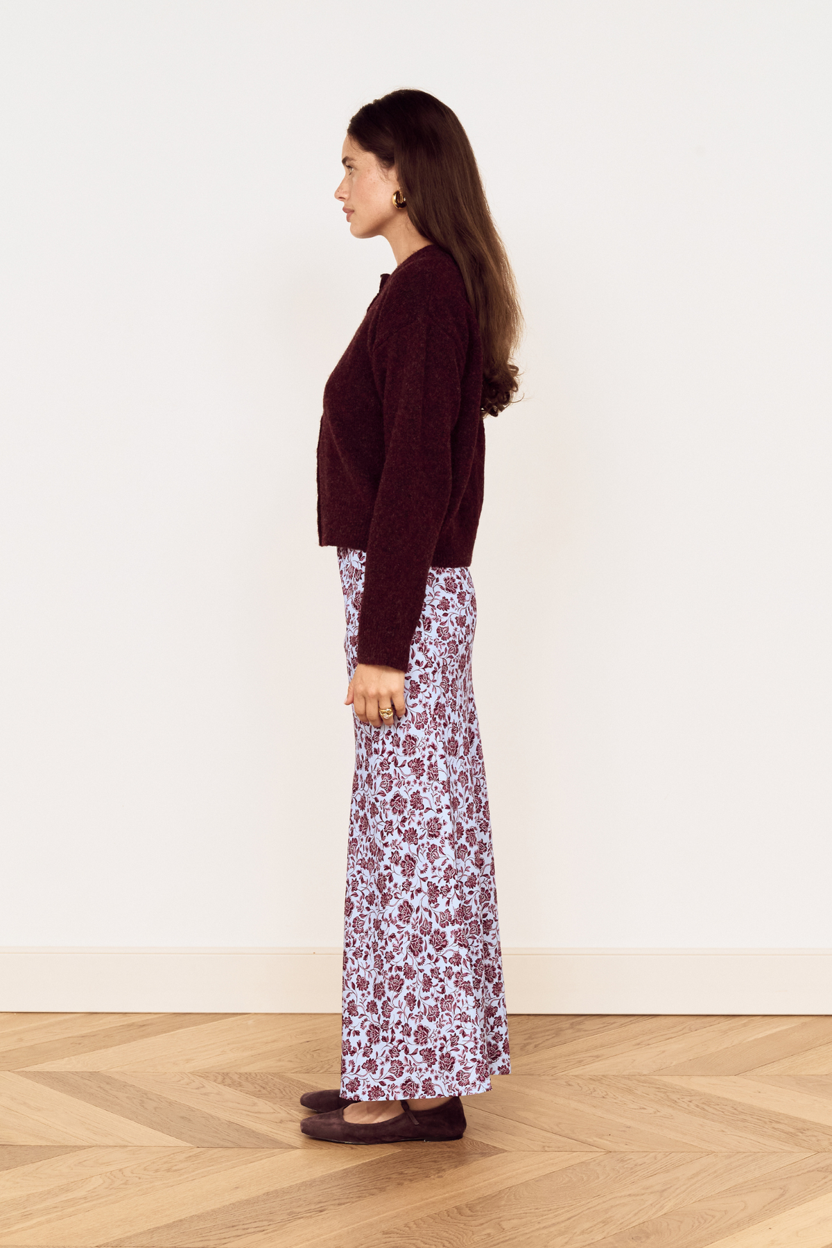 Hadley Burgundy Cardigan