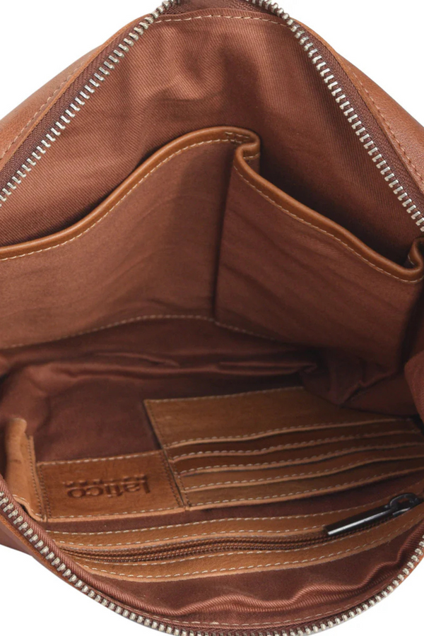 Callie Black Leather Sling Bag