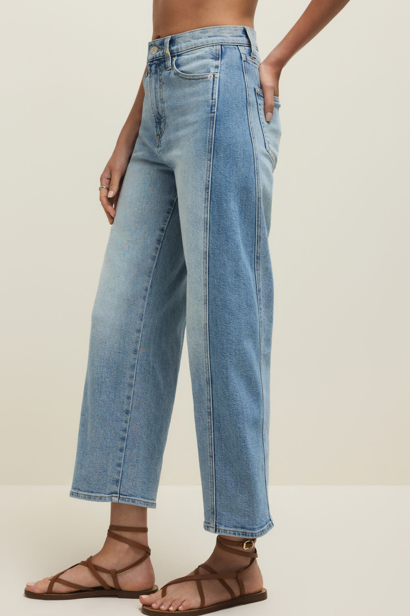 Luna Utopia High Rise Crop Bowed