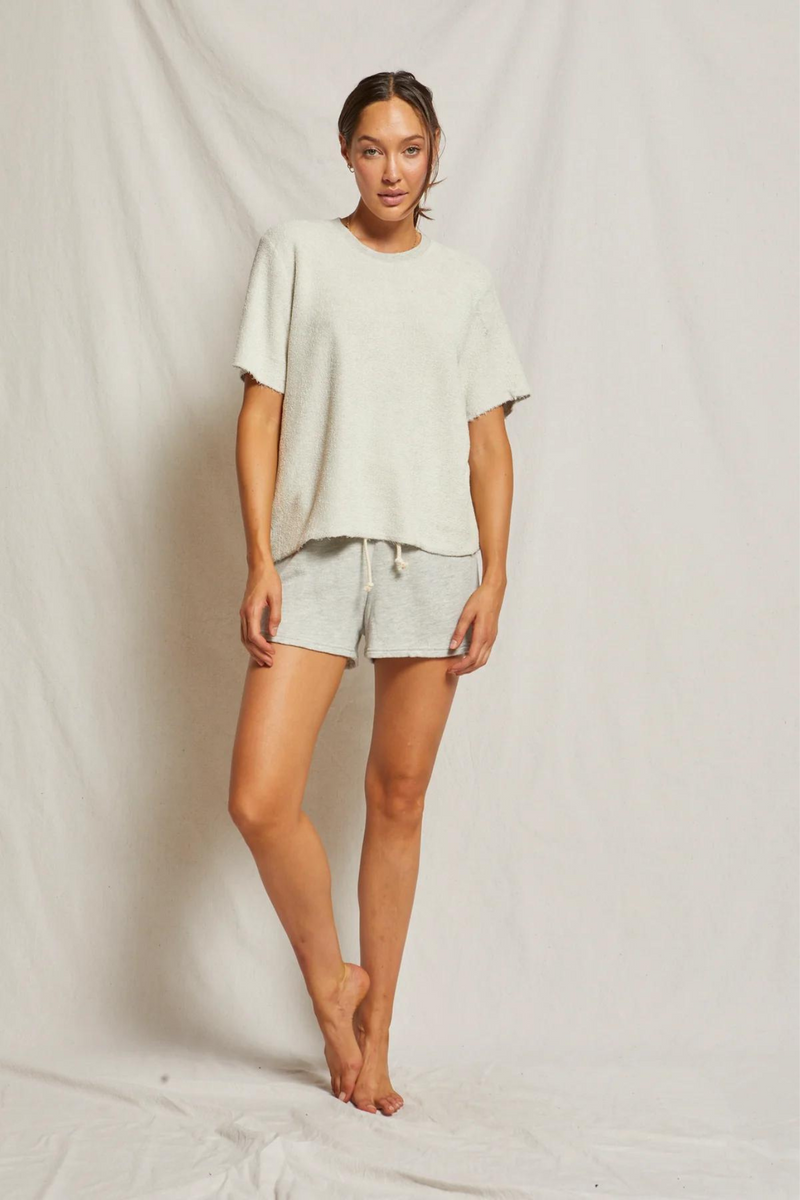 Layla Heather Grey French Terry Shorts