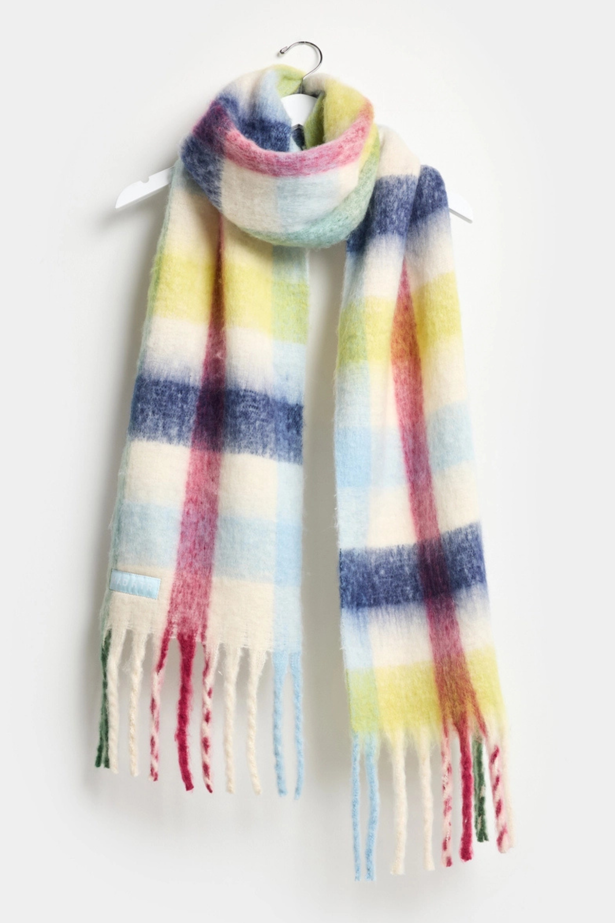 Multicolor Plaid Blanket Scarf