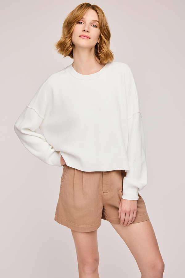 Echo White Pullover