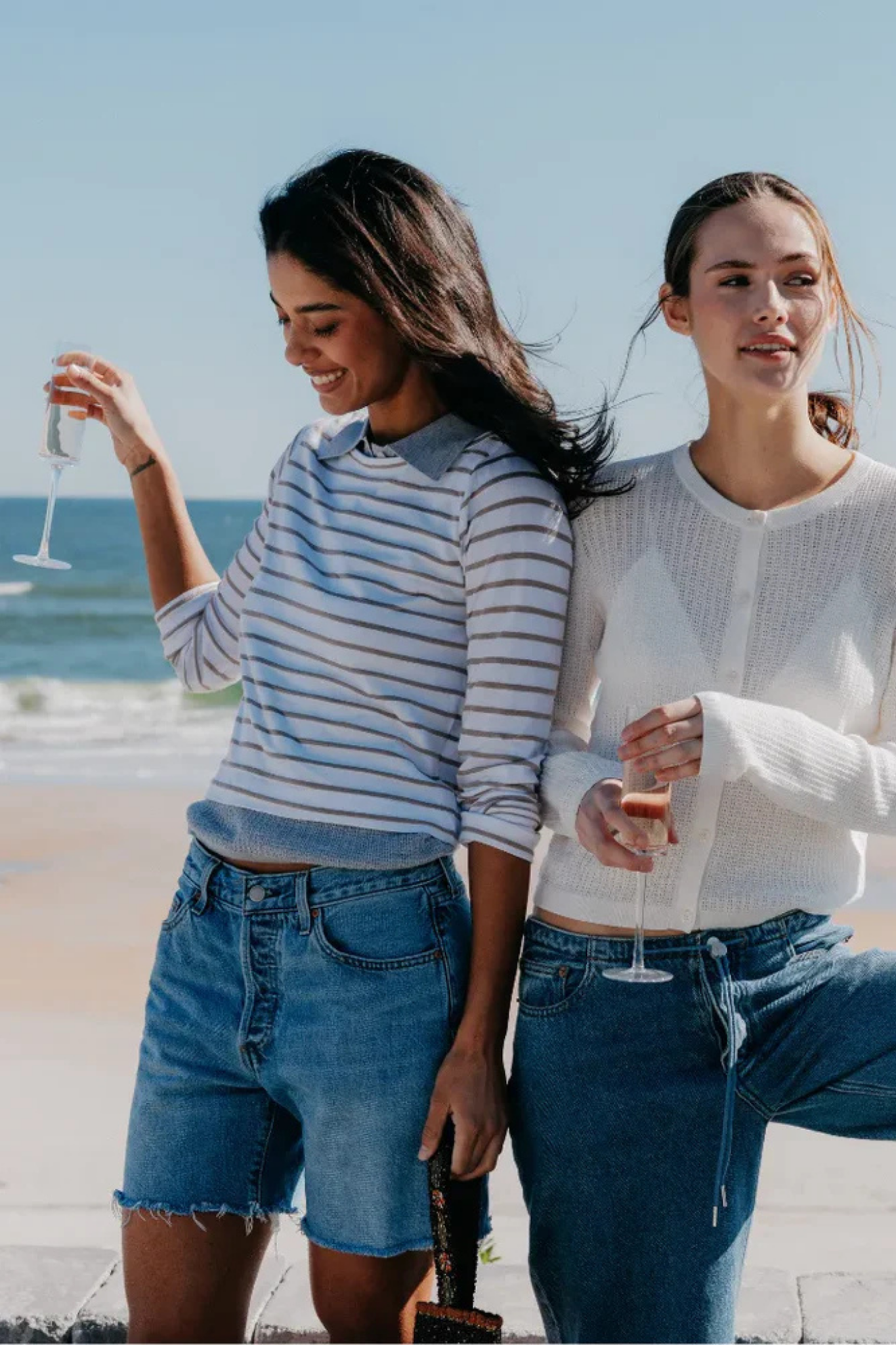 Parker Driftwood Stripe Top