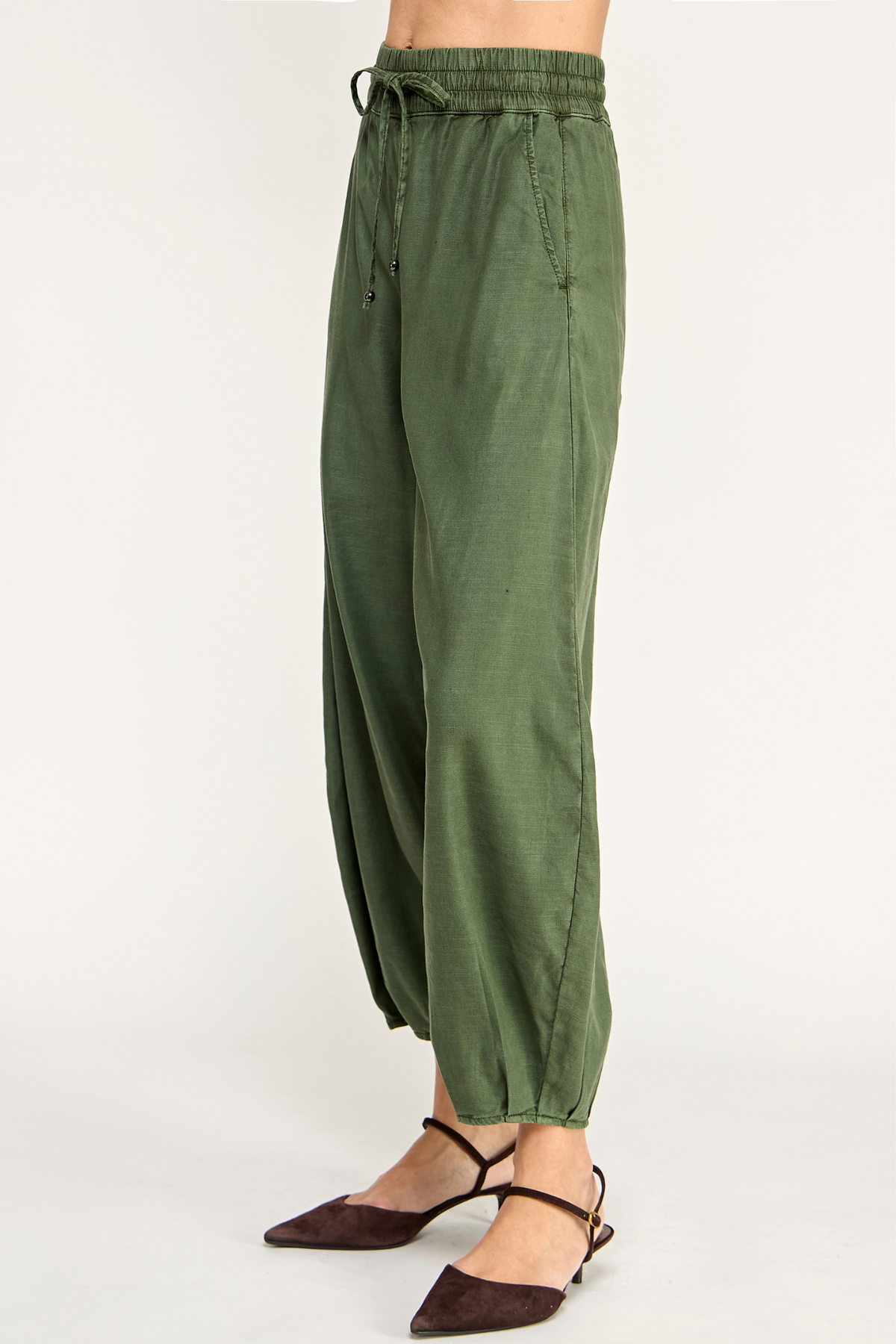 Ellie Avocado Mini Balloon Pant