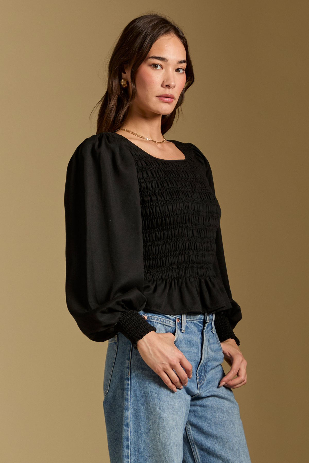 Briella Black Top