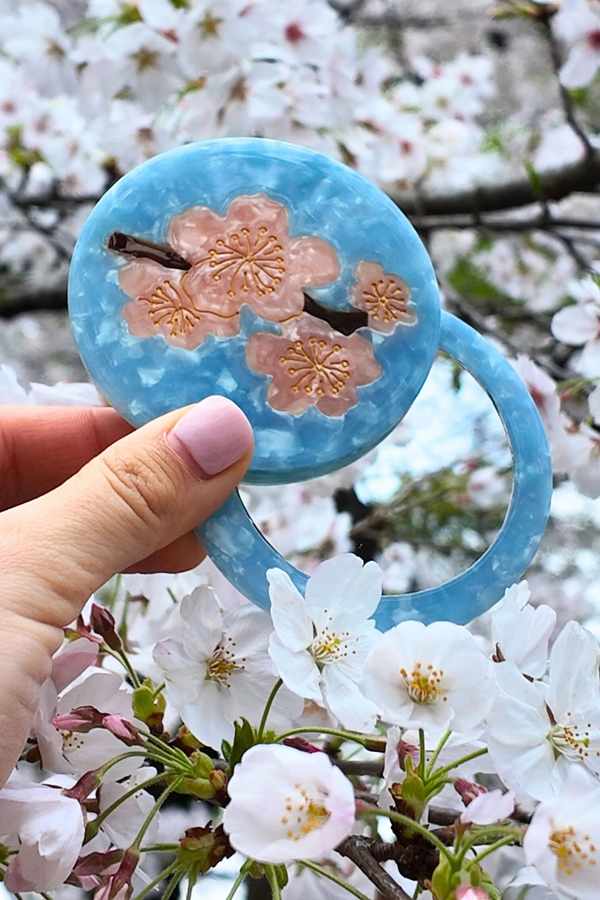 Cherry Blossom Compact Mirror