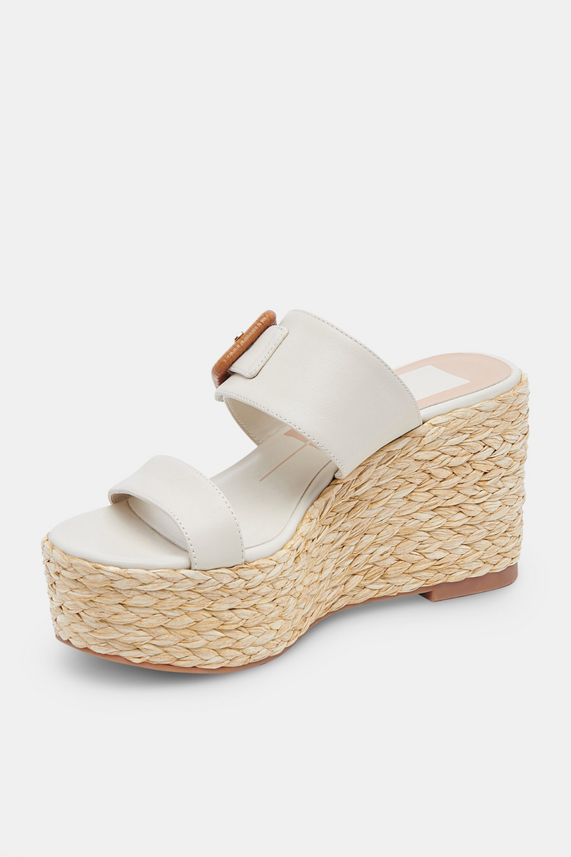 Thorin Ivory Leather Wedge