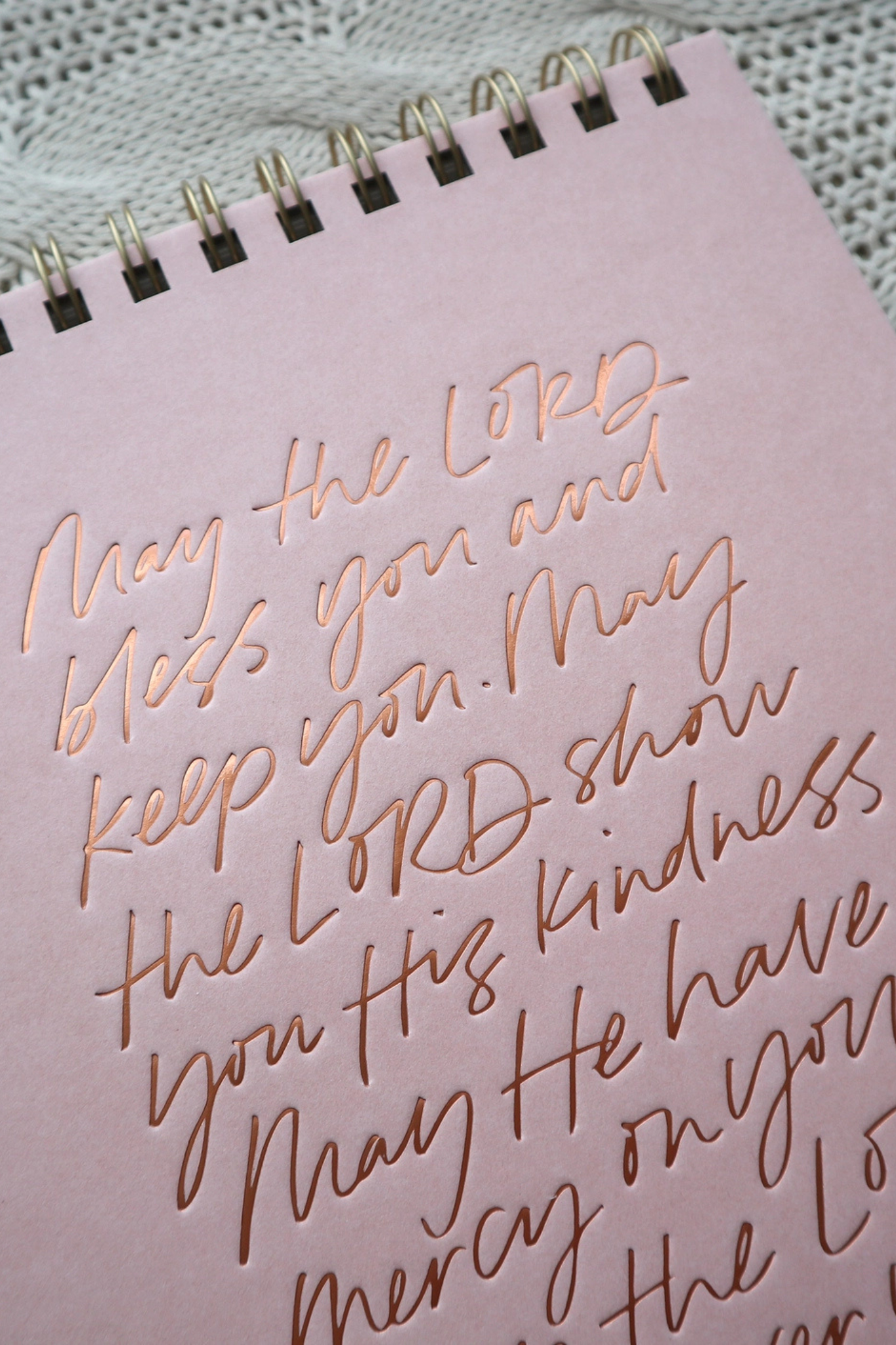 May The Lord Bless You Notebook