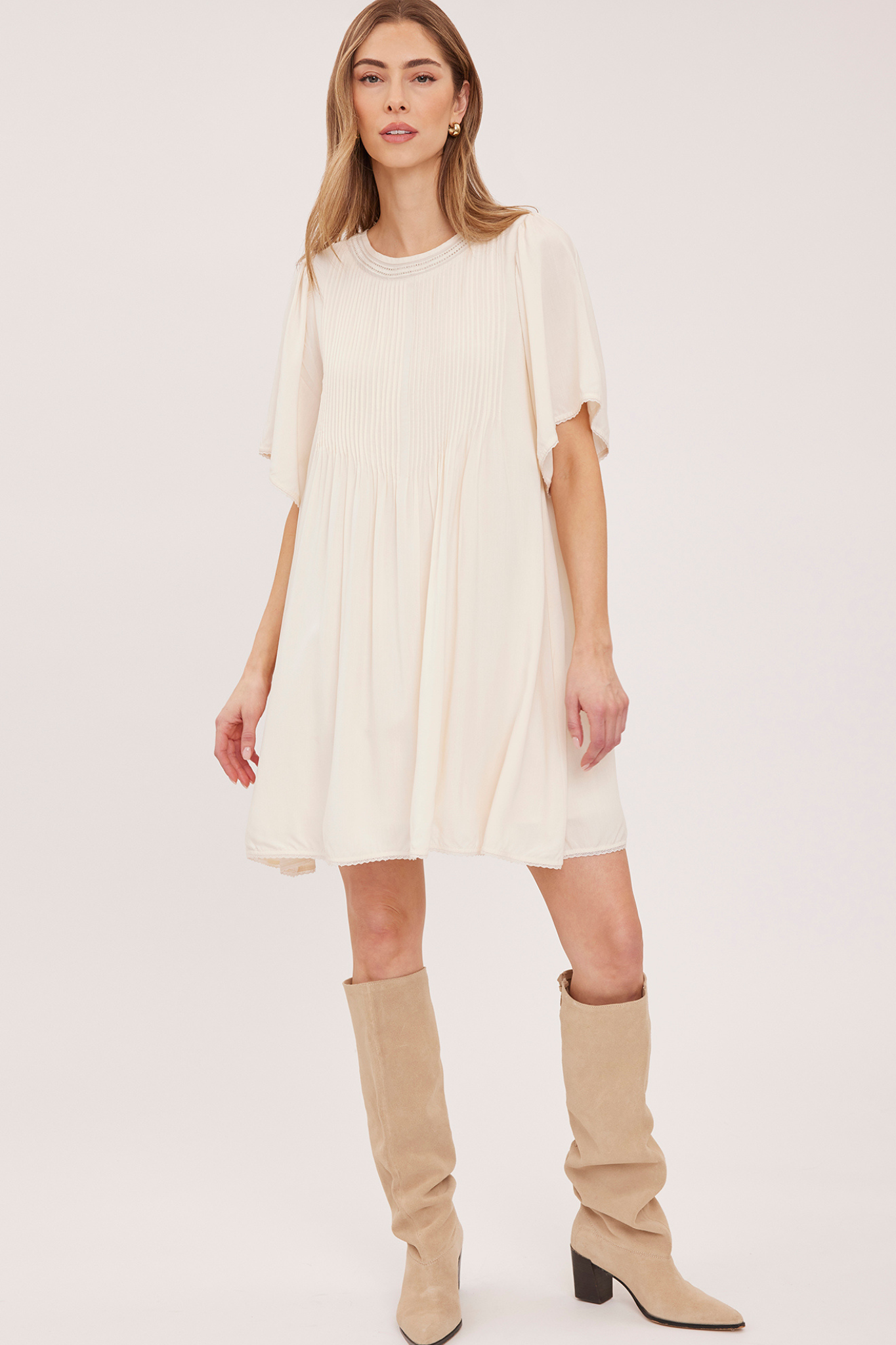 Heidi Cream Mini Dress