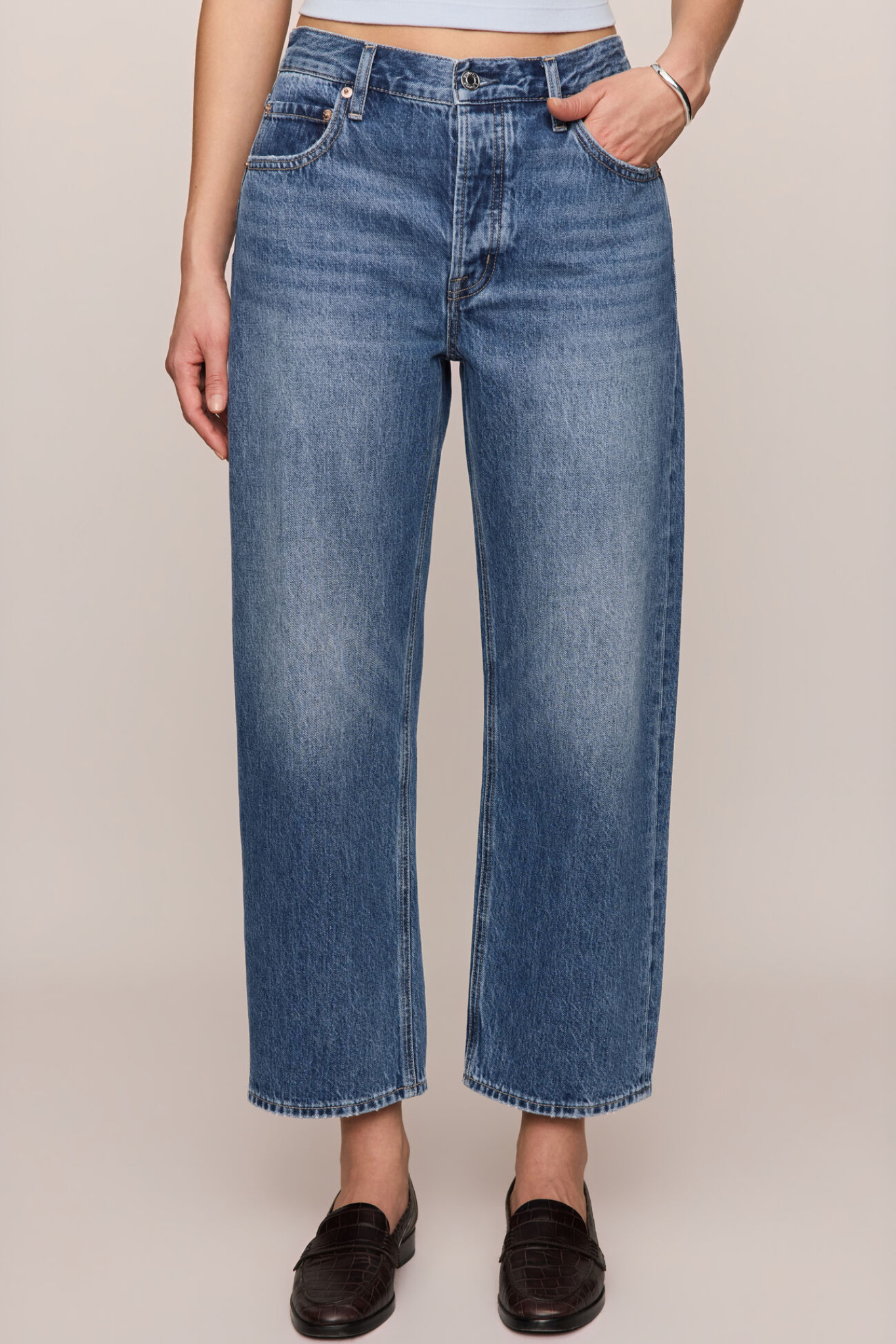 Off Duty Breakpoint Mid Rise Bowed Ankle