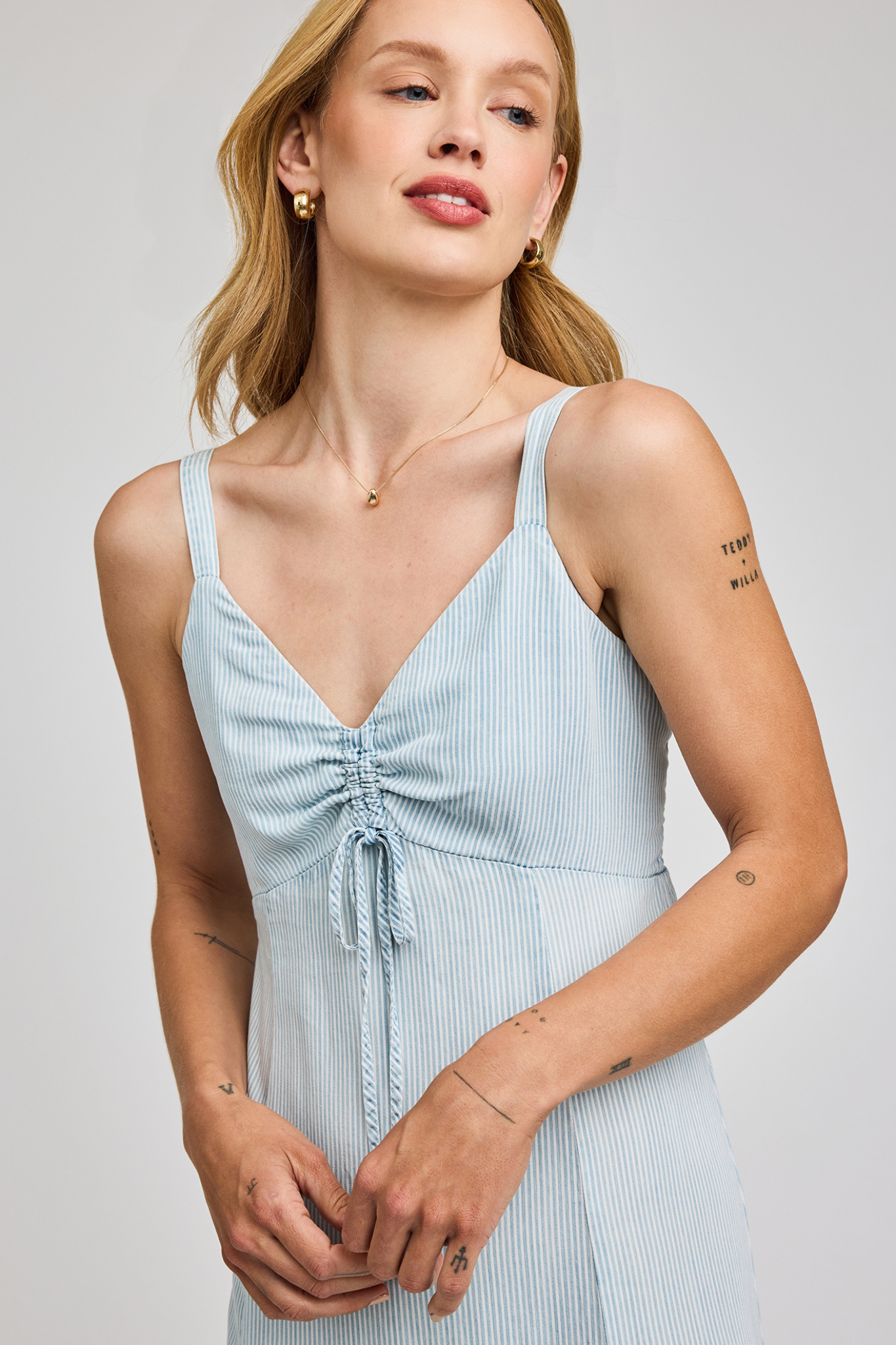 Renata Blue Stripe Dress