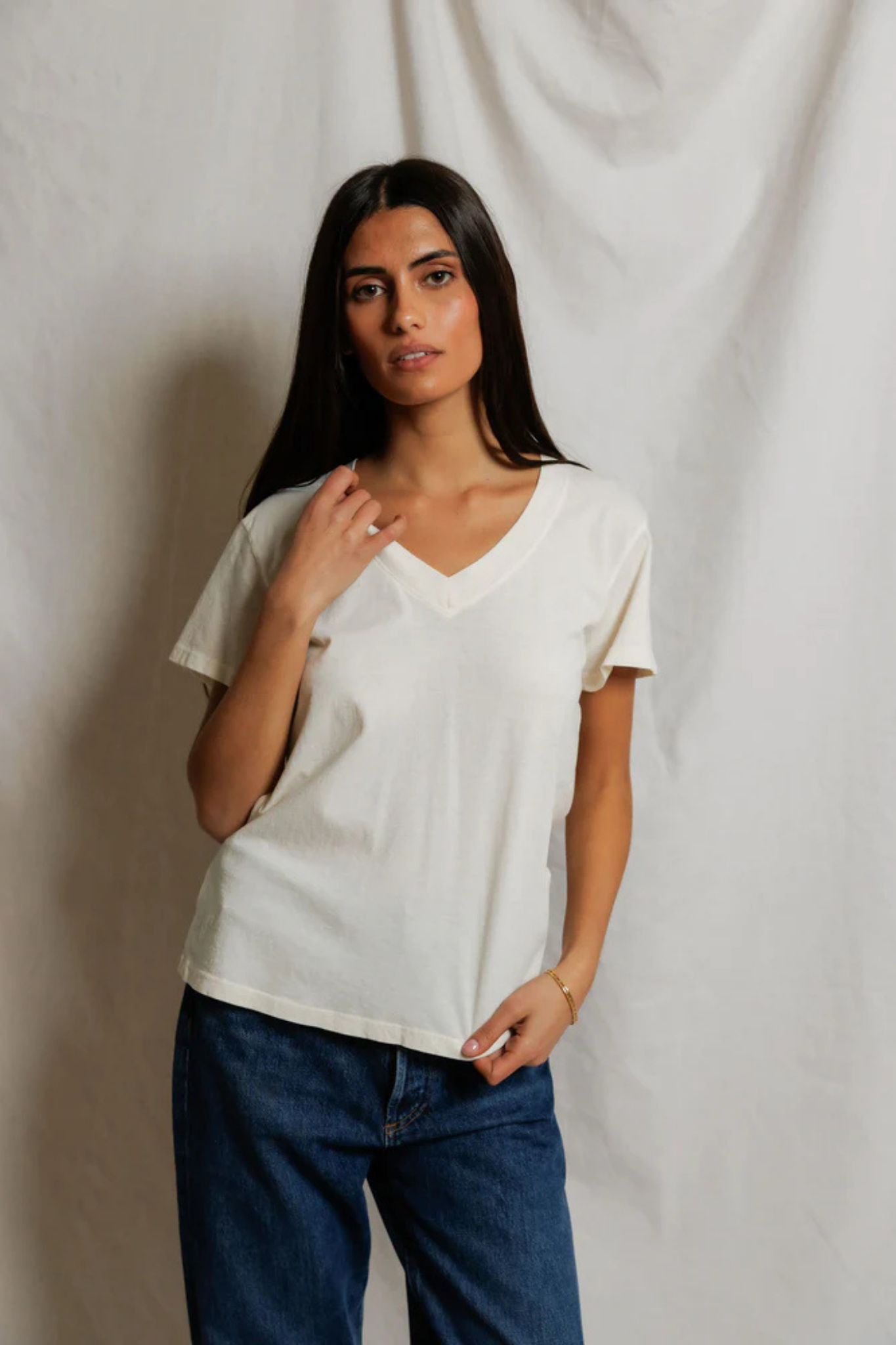 Hendrix Bright Ivory Tee