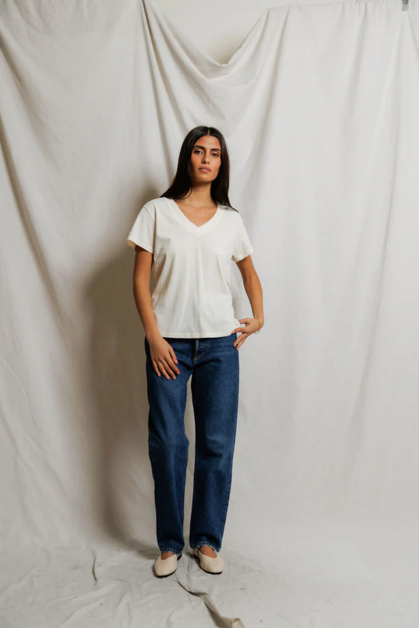 Hendrix Bright Ivory Tee