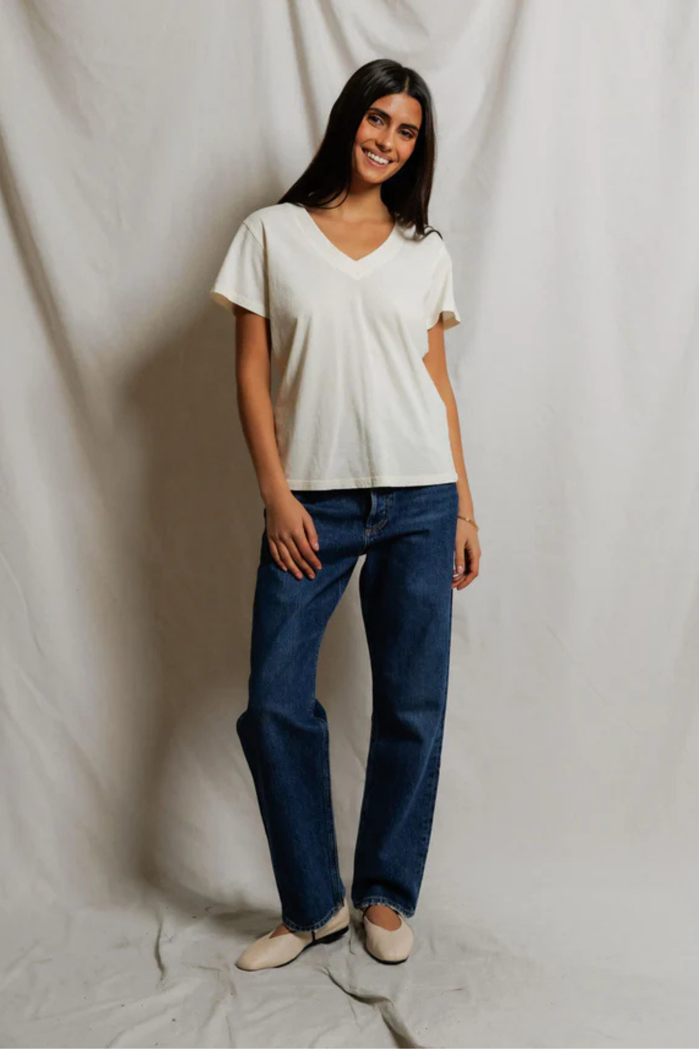 Hendrix Bright Ivory Tee