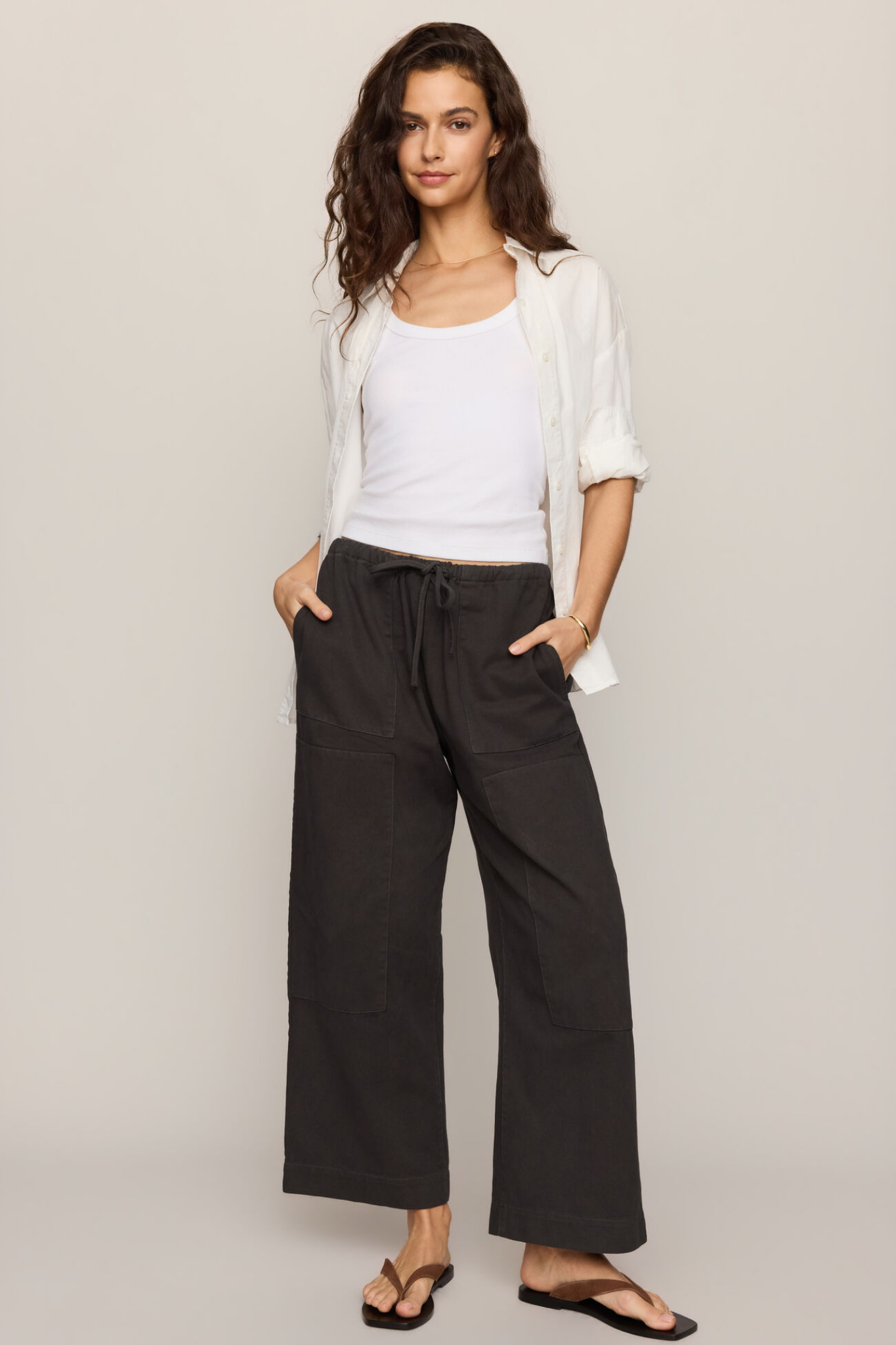 Kit Ash Black Twill Pant