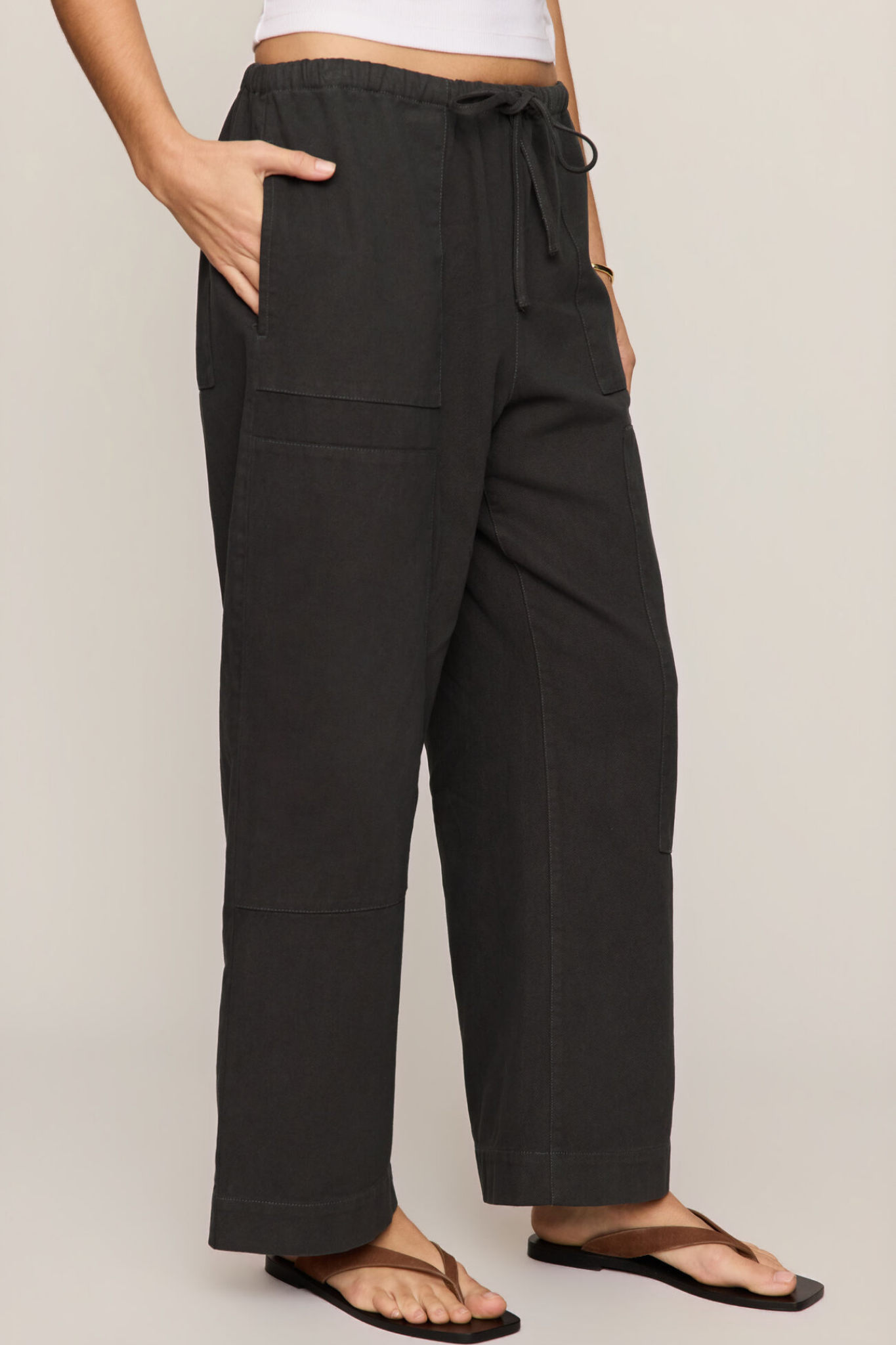 Kit Ash Black Twill Pant