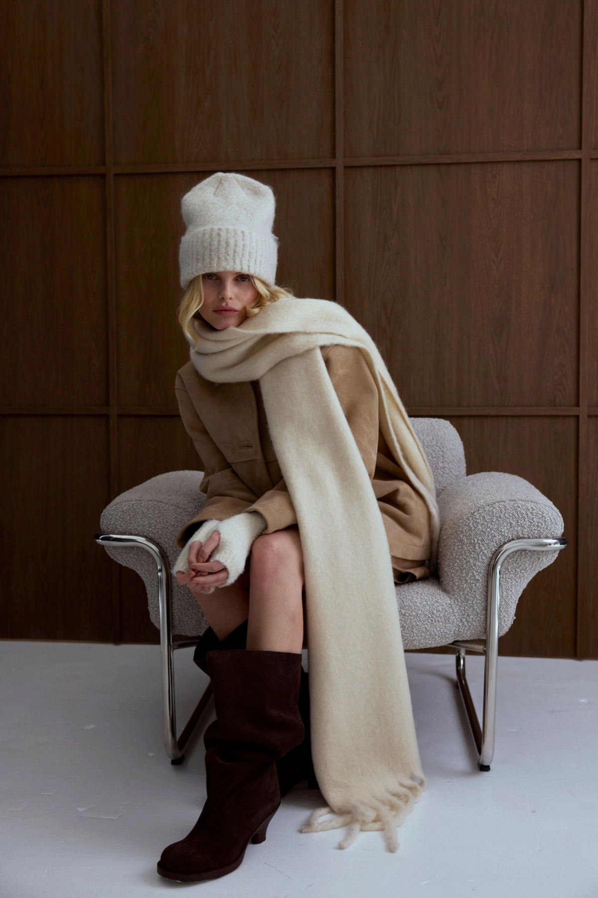 Pebble Beige Scarf