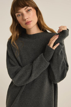 Gia Charcoal Heather Sweater