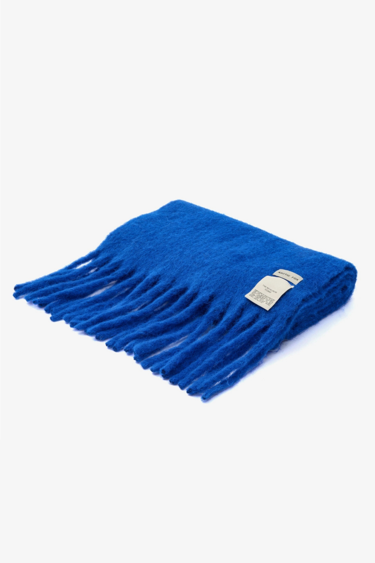 Electric Blue Wool Scarf