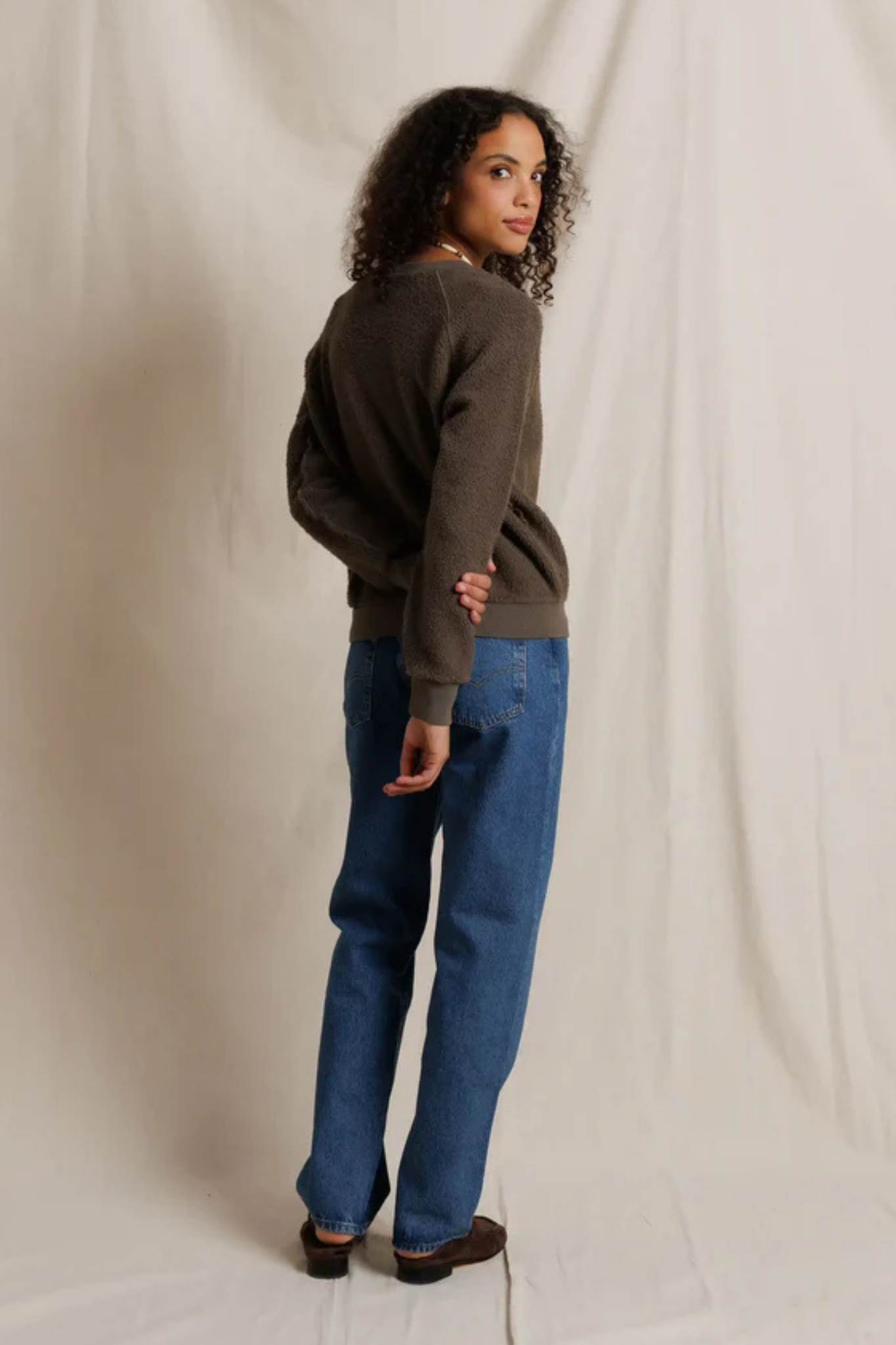 Ziggy Dark Olive Inside Out Pullover